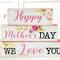 Glitzhome® 12" Lighted Wood Happy Mother's Day Block Sign